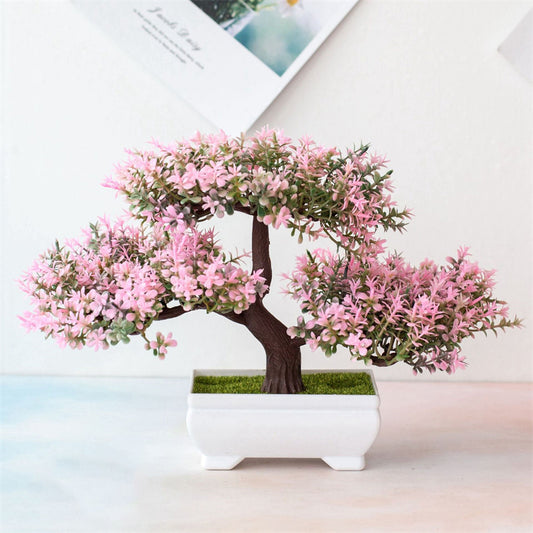 1 Stück lebensechter Künstlicher Bonsai-Baum - Ultra-realistische Akzent für Ihre Wohnkultur - Miniatur-Gartenmeisterwerk im kleinen Topf - Perfekte Inneneinrichtung Dekoration