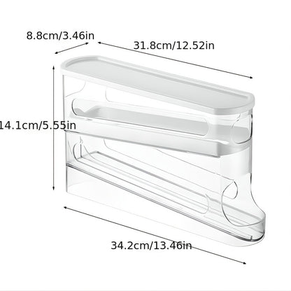 Zweistufiger Automatischer Eierspender - Hält Eier Frisch & Organisiert Im Kühlschrank, Schrank Oder Schublade - Perfekt Für Die Aufbewahrung In Der Heimküche